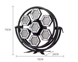 Luce retrò a doppio tubo ad alta potenza con 7 luci grandi e illuminazione ausiliaria per bar, discoteche, feste, uso interno - Product Image 4
