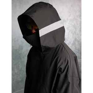 Men's Lightweight Nylon Zip Jacket with Custom Logo Premium Design Windbreaker Pullover Style Oversized Canvas <b>Fabric</b> Set - Product Image 4