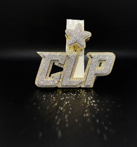 Colgante de Acero Inoxidable con Diamantes de Imitación Personalizado, Estilo Hip Hop - Product Image 3