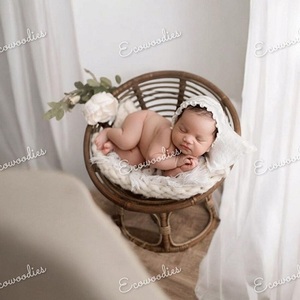 Trẻ sơ sinh nhiếp ảnh đạo cụ Vòng mây dệt ghế bassinet hạt dẻ kết thúc bé ảnh chụp Ghế trẻ em <span class=keywords><strong>poser</strong></span> cho chụp ảnh - Product Image 2