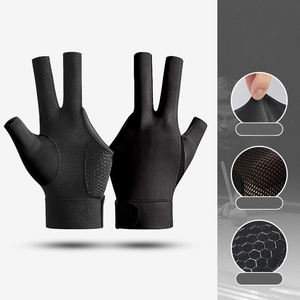 High Quality Snooker <b>Gloves</b> Breathable Polyester Spandex Fabric Comfortable Fit Custom Logo Available for Men and Women - Product Image 6