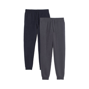 Automne/hiver hommes sport ensembles personnalisé marque survêtement arc-en-ciel broderie polaire pantalons de survêtement côtelé bas Style décontracté foncé - Product Image 1