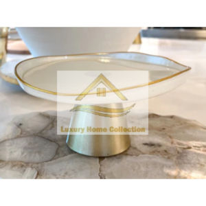 Haute Qualité Sculpture Design Vaisselle Riz Affichage Et Bol De Service Or Et Noir Couleur Vaisselle Et Ustensiles De Cuisine - Product Image 4