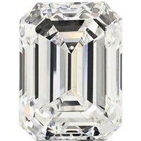 Émeraude 5 carats Diamant de laboratoire D VVS1 VVS2 VS1 VS2 Taille émeraude