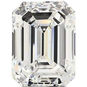 Émeraude 5 carats Diamant de laboratoire D VVS1 VVS2 VS1 VS2 Taille émeraude - Product Image 2