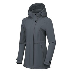 Veste Softshell Imperméable Légère pour Femmes Doublée de Polaire à Capuche Coupe-Vent pour Voyages et Randonnées en Plein Air - Product Image 4