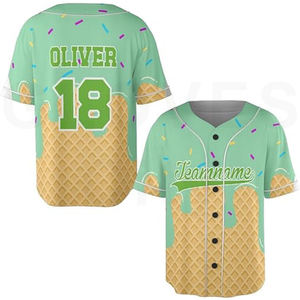 Team Spirit Graphic Print GLOVES City Baseball Jersey Graphiques audacieux et dynamiques liés à l'équipe Maillot de baseball sérigraphié - Product Image 1