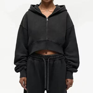 เสื้อฮู้ดผ้าถักสำหรับผู้หญิงเสื้อลำลองพิมพ์ลายตัวเลขตกไหล่ระบายอากาศเป็นมิตรต่อสิ่งแวดล้อมโลโก้ออกแบบได้ตามต้องการ - Product Image 5