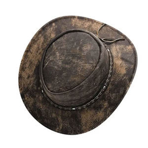 Sombreros de cuero de vaquero unisex hechos a medida ligeros nuevo diseño al por mayor para pescar - Product Image 5