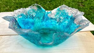 PORTER EN GROS DE HAUTE QUALITÉ BOLS Personnalisé Résine Couleur Cuisine Alimentaire Camphorae Bol en Bois - Product Image 5