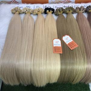 Vente Flash de haute qualité 100% Remy Extensions de cheveux humains kératine droite naturelle pointe plate longue longueur - Product Image 4