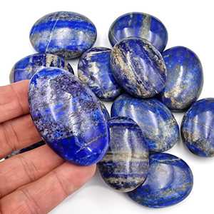 Wholesale Natural Lapis Lazuli Palm Stone Polished <b>Healing</b> Crystal For Love Meditation Chakra Balancing And Energy Therapy - Product Image 4