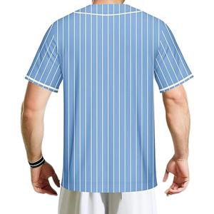 Vêtement de sport unisexe à manches courtes en gros, logo personnalisé, maillot de baseball et de softball, respirant, séchage rapide, 100% polyester, personnalisé - Product Image 2