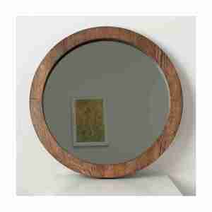 Nouveau Design Design & Crafted Salon Mirror Station Fabricant de cadre en bois rond moderne de l'Inde avec qualité d'exportation - Product Image 1