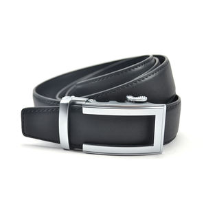 Cinturones de Hombre de Primera Calidad de Moda 2026, 100% Cuero Vacuno, Hebilla de Aleación, Cinturones Casuales Marrón-Negro para Traje, Duraderos - Product Image 1