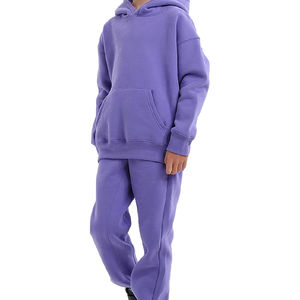 Conjunto Deportivo de Sudadera con Capucha y Pantalones Deportivos Extra Grandes para Hombre, Color Sólido, Felpa, Invierno, Casual, Ropa Deportiva Urbana, Personalizado, ODM, Venta al por Mayor - Product Image 6