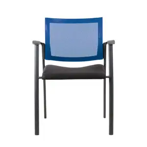 Cadeira de escritório para reuniões BIFMA cadeira de aula com mesa e prateleira Verde Zizia