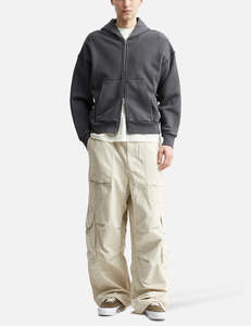 Sweat à capuche d'hiver personnalisé pour hommes | Sweat-shirt à fermeture éclair en molleton uni 100% coton avec poche pour l'impression et le bricolage - Product Image 5