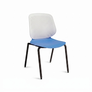 Nueva Silla de Oficina Moderna de Malla Plástica con Reposabrazos Metálicos, Base Giratoria Ajustable con Ruedas, Asiento Ergonómico para Uso en Oficina - Product Image 5