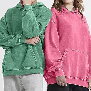 Sudadera con Capucha para Hombre, Estilo Streetwear, 100% Algodón, Lavado Ácido, con Impresión Digital y Bordado, Corte Regular - Product Image 3