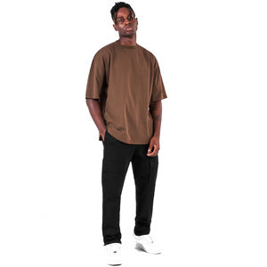 T-shirts à séchage rapide pour hommes fabriqués sur mesure Léger et respirant avec impression de logo Design Boxy solide et à la mode - Product Image 5