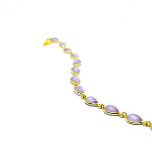 Lujo moda 925 plata esterlina cuarzo rosa piedras preciosas encanto boda señoras desgaste pulsera de cadena de eslabones - Product Image 6