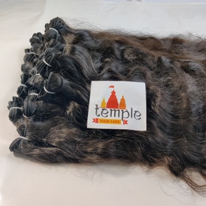 100% vente en gros, cuticules vierges indiennes alignées, couleur naturelle, mèches noires, perte de cheveux enchevêtrée, cheveux humains gratuits - Product Image 1