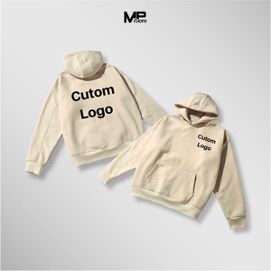 Sweats à capuche unisexes en coton polaire surdimensionné et lourd pour hommes, sweat à capuche personnalisé avec impression contractuelle et point OEM, fournisseur du Vietnam - Product Image 4