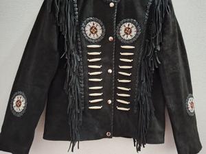 Chaquetas de cuero occidental con cuentas y huesos hermosos hechos a mano con colores personalizados de calidad superior 2025 para mujer - Product Image 3