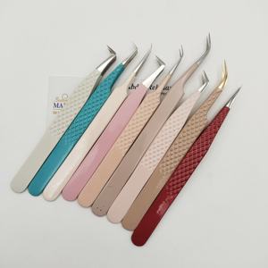 Stainless Steel Volume <b>Eyelash</b> Extension Sustainable Lash Extension Isolation Tools <b>Individual</b> Easy Fan Lash Eye Lash Tweezers - Product Image 5