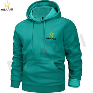 เสื้อฮู้ดดี้สีเขียวมรกตสำหรับผู้ชายและผู้หญิง - Product Image 1