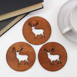 Posavasos de madera Forest Decor, decoración perfecta para cocina y sala de estar - Product Image 2