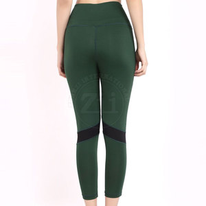 Factory Manufactured Women Yoga <b>Leggings</b> High Elastic Waist Solid <b>Pattern</b> Breathable Eco-Friendly Spandex/Polyester Customizable - Product Image 3