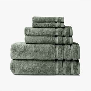 160 Listing 6 Pc Luxury Cotton <b>Towel</b> <b>Set</b> - Quick Dry, Soft, and Durable Bath <b>Towels</b> for Hotels, Spas, Bathrooms, Made in Turkey - Product Image 2