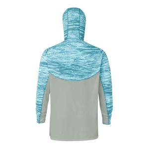 Nueva camisa de pesca de manga larga personalizada con capucha transpirable de secado rápido ligero Upf50 + camisa de sublimación de poliéster reciclado pesca - Product Image 4