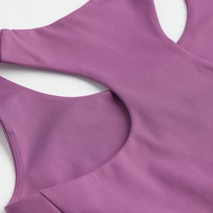 OEM ODM Gym Apparel soutien-gorge de sport respirant multicolore à bas prix pour femmes col rond, sans manches, avec impression de logo personnalisé - Product Image 5