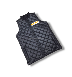 Manteau chaud sans manches à fermeture éclair matelassé pour hommes, gilet d'hiver imperméable et respirant avec poches pour vêtements d'extérieur - Product Image 1