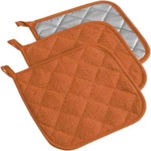100% Organic Cotton Kitchen Mitts Eco-Friendly Potholder with Heat Resistant Pocket Cute Mats & Pads Linen Recyclable Feature - Product Image 2