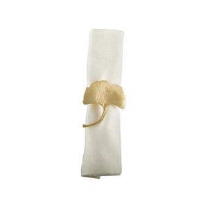 Anneau de serviette de haute qualité, Design clair pour mariage, vente en gros, feuille en métal, anneau de serviette pour décoration de table - Product Image 3