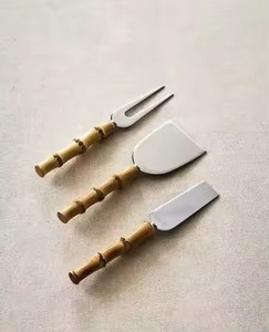 Juego de Cuchillos para Queso de Acero Inoxidable y Metal con Diseño Único de Hoja, Aptos para Lavavajillas - Product Image 3