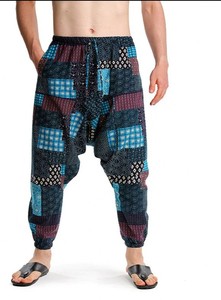 Pantalon de survêtement unisexe à entrejambe tombant, coupe droite, respirant, taille élastique unie, vente en gros OEM - Product Image 5