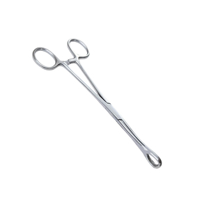 Fórceps de sujeción de esponja profesional Fórceps de esponja de instrumentos veterinarios quirúrgicos dentados rectos de 7 pulgadas - Product Image 2