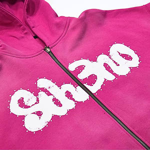 Écusson brodé Surdimensionné à capuche Street wear Ensemble de survêtement à imprimé graphique Survêtement à capuche pour un usage quotidien - Product Image 4