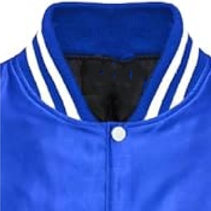 Chaqueta universitaria azul real para hombre, chaqueta bomber con letras azules, chaqueta clásica de béisbol, ropa deportiva exterior para hombre - Product Image 3