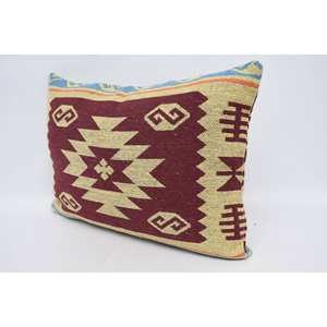 หมอนขนสัตว์สีแดงเข้ม20X28นิ้วหมอนผ้าทอลายดอกไม้แนววินเทจเรายดอกไม้และขนปุยสำหรับเครื่องนอน - Product Image 4