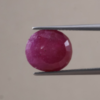 Collier de perles en pierre de rubis rose naturel de qualité supérieure, coupe ovale, matériau de fabrication de bijoux, certifié IGI 5.11 Light