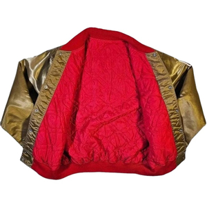 Bomber <b>Jacket</b> Chenille Embroidery Classic Silk Satin Customize Your Designs Baseball <b>Men</b> Letterman Bomber <b>Jacket</b> for man - Product Image 3