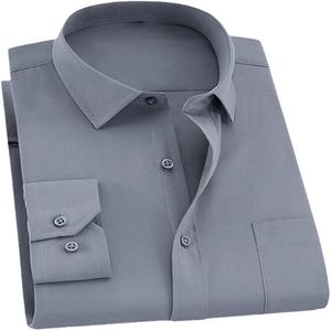 Chemise formelle décontractée bon marché chemise en coton de haute qualité pour hommes chemise respirante anti-boulochage Service OEM décontracté à la mode - Product Image 5