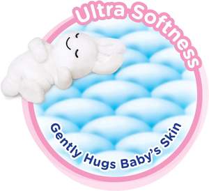 Couche pour bébé Kao Merries facile à utiliser avec une grande respirabilité Petites couches incrémentales pour bébé Bande M 76 + 6 pièces jetables - Product Image 5