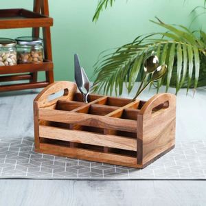 Bulk Customized Premium Wooden Spoon Holder Dining Table Use Spoons Organizer - Product Image 2